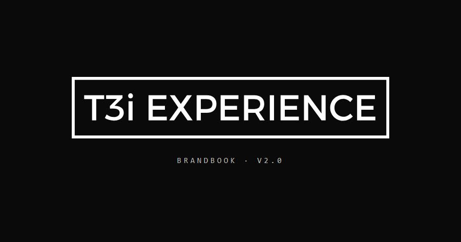 Link card example: the T3i logo on a black background