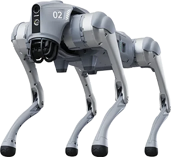 Titan Perro Robot, robot cuadrúpedo plateado